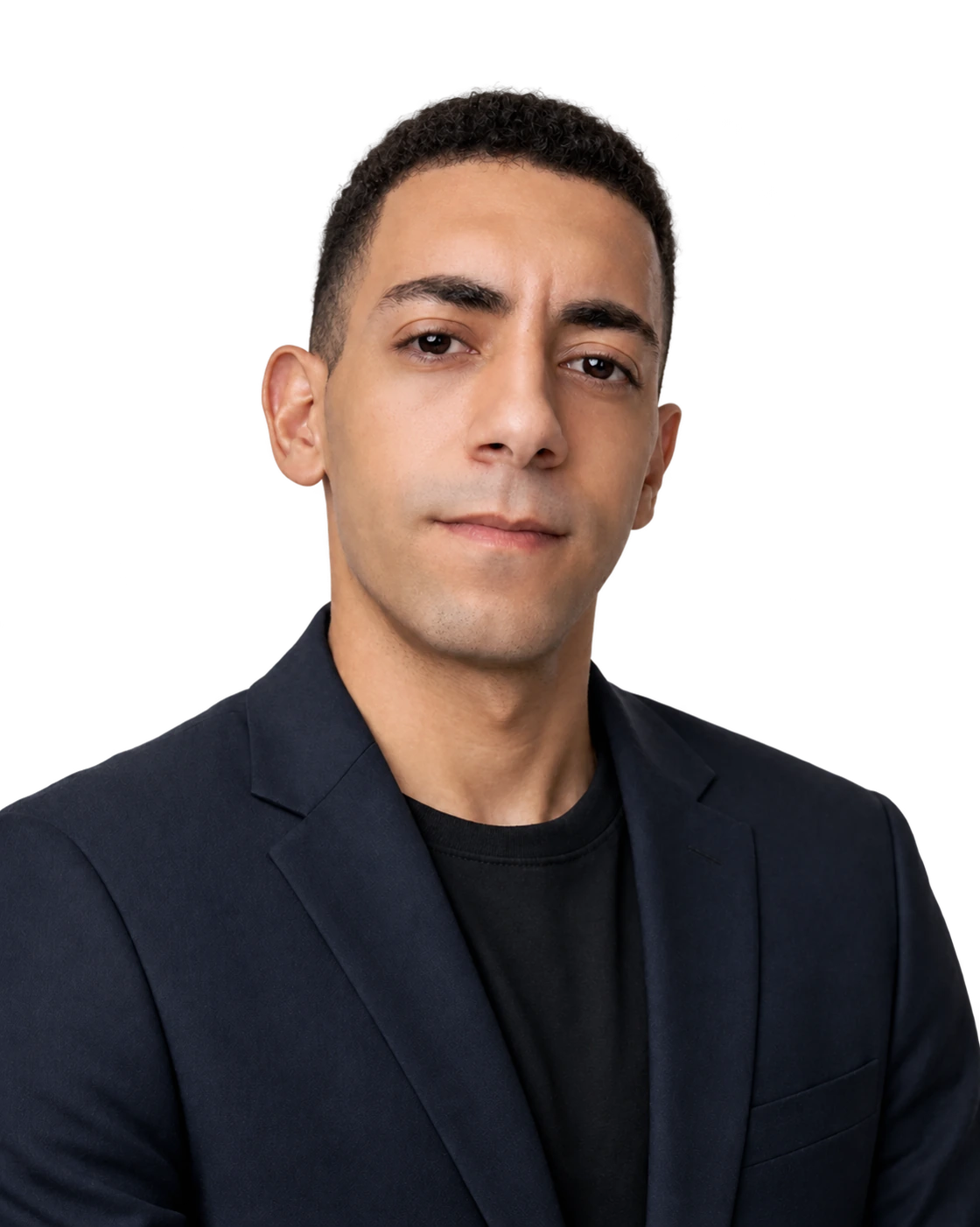 Karim El Azazy, the developer behind Diaboliko, wearing a dark jacket